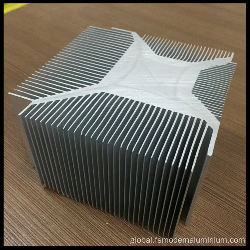 Round Aluminium Extrusion Heat Sink OEM Black Anodized Aluminum Extrusion Heatsink Supplier